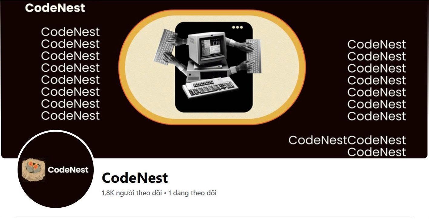 CodeNest Facebook page cover.